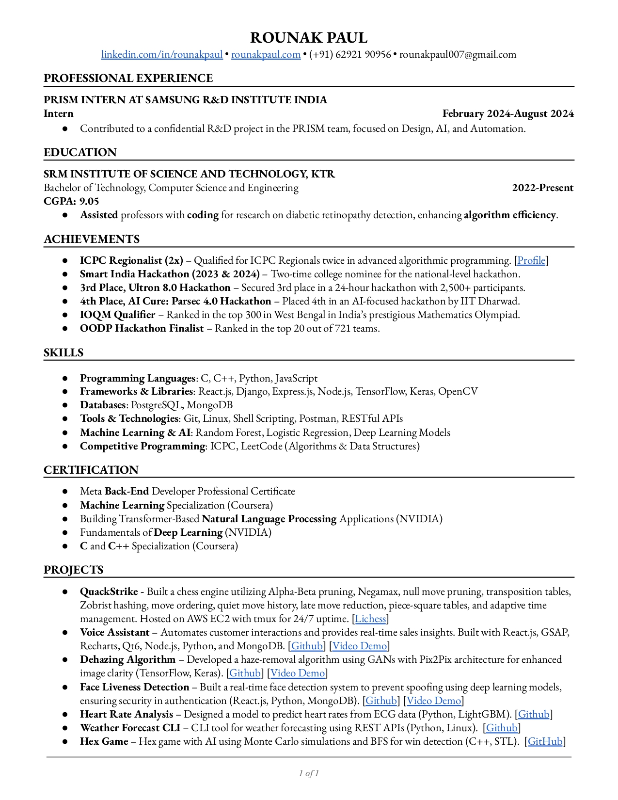 My Resume